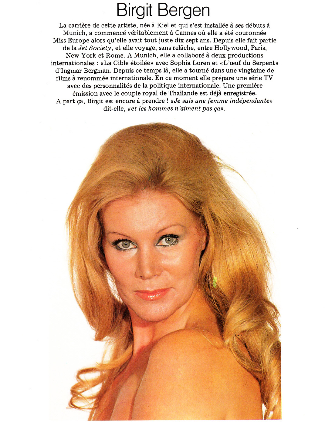 Birgit Bergen Nackt. Foto - 56